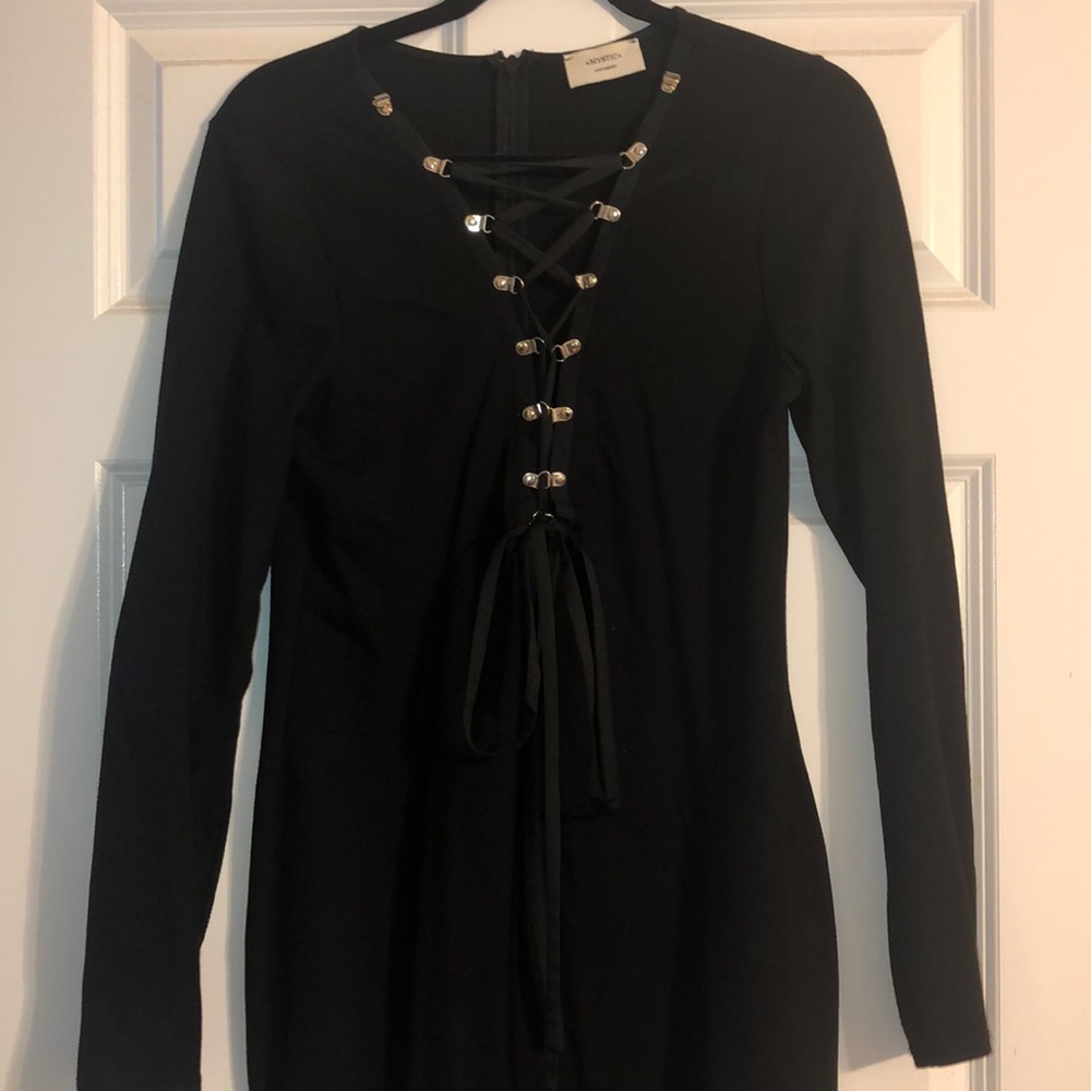 Black long sleeve dress